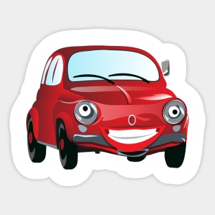 Car Cartoon Sticker